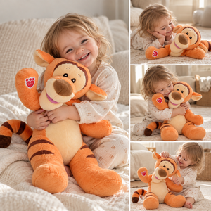 OEM Children Cute <b>Tiger</b> Plush Toy Soft Cuddly Stuffed Animal Kids Birthday Gift Custom Design Bulk Wholesale - Product Image 2