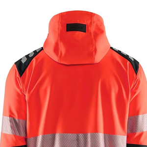 Custom Logo And Size Clothing <b>Hi</b> <b>Vis</b> <b>Softshell</b> <b>Jacket</b> Reflective Security Work Wear Construction Safety Clothing - Product Image 6