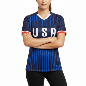 Camiseta de Fútbol de la Selección Nacional 2025, Impresa, 100% Poliéster, Alta Calidad, Impermeable y Transpirable, con OEM - Product Image 4