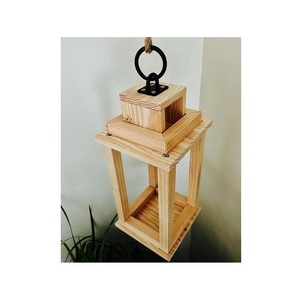 Wooden Candle Lantern for Farmhouse Home Decor <b>Fireplace</b> <b>Mantel</b> Wedding Centerpieces Holiday Displays and Everyday Elegance - Product Image 6