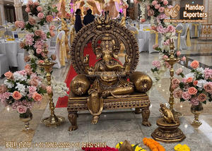 Magnifique statue de Ganpati pour décor de foyer de mariage indien Décorations de mariage parfaites de Lord Ganesha - Product Image 3