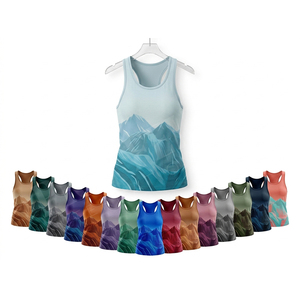 เสื้อกล้ามออกกำลังกายสมรรถนะสูง ดีไซน์ทันสมัย น้ำหนักเบา แบบไร้แขน ทรง Racerback เหมาะสำหรับออกกำลังกายกลางแจ้งและสวมใส่ลำลอง - Product Image 1