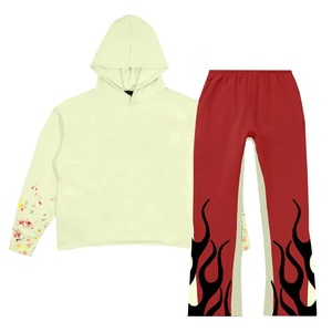 Ensemble de survêtement de course à pied unisexe, nouveau style, respirant, séchage rapide, léger, à capuche, de haute qualité, pour la remise en forme - Product Image 1