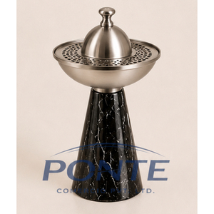 Quemador de Incienso de Mármol Natural, Moderno, de Acero Inoxidable, Mabkhara, Porta Incienso Árabe Oud para Decoración del Hogar y Regalos de Ramadán - Product Image 3