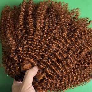 Meilleure qualité paquets de cheveux bouclés crépus vietnamiens avec fermeture à lacet 100% extensions de cheveux humains bruts non transformés noir naturel - Product Image 2