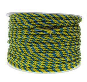 Cuerda <span class=keywords><strong>de</strong></span> Polipropileno <span class=keywords><strong>de</strong></span> Alta Resistencia a la Rotura, Color Azul <span class=keywords><strong>y</strong></span> Amarillo, para Transporte <span class=keywords><strong>de</strong></span> Cables, Cuerda Telstra para Embalaje - Product Image 1