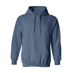 Sweat à capuche décontracté uni pour homme en molleton de coton avec poche kangourou et capuche ajustable, style streetwear - Product Image 4