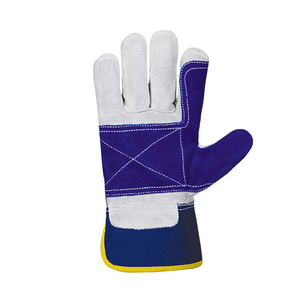 New Trending Product Customized Color Cowhide Leather Safety Working <b>Gloves</b> Anti-Impact Industry Work Waterproof Rigger <b>Gloves</b> - Product Image 4