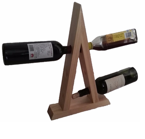 Wood Wine Bottle Rack Organizer Self Display Factory Price Natural Solid Wood Wine Bottle Holder - Product Image 4