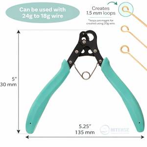 One Step Stainless Steel Looper Pliers 15mm Loop Maker Tool for Jewelry Making Trim Create Consistent Loops for 24-18 Gauge Wire - Product Image 3