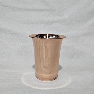 Plat à soupe en cuivre massif poli lisse 2 oz. Vaisselle au design minimaliste avec option de logo personnalisé pour les fêtes - Product Image 2