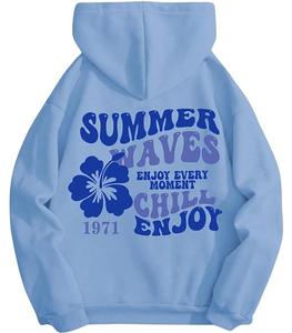 Nueva Colección de Sudaderas con Capucha para Mujer, 100% Algodón, Manga Larga, Cuello Caído, Estampadas, Cómodas, para Invierno, Personalizables - Product Image 1