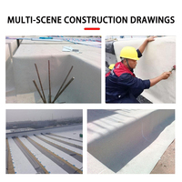 Modern HDPE Bütil Kauçuk Kendinden Yapışkanlı Su Geçirmez Nefes Alabilen Buhar Geçirgen Rulo Membran Ev Çatı Kaplaması Yapı Malzemeleri için