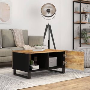 Table basse en bois naturel et noir - Product Image 3
