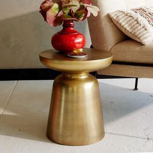 Modern Glossy Metal <b>Side</b> <b>Table</b> Wholesale Contemporary Aluminium Accent Coffee <b>Table</b> Stool Living Room Home Decor <b>Table</b> Furniture - Product Image 6