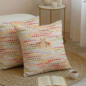 New Cotton Handmade Woven Cotton Cushion Cover Ethnic Boho Decorative <b>Pillowcase</b> for Sofa Living Room Decor - Product Image 2