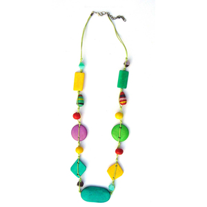 Collar de Perlas de Imitación con Forma de Hueso Geométrico, Estilo Bohemio Multicolor, Accesorio de Moda Unisex a Precio de Mayoreo - Product Image 1