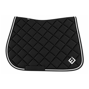 Almohadilla para Silla de Montar Gris con Diseño Acolchado, Logotipo Blanco y Ribete Negro para Montar a Caballo, Almohadilla Multiusos - Product Image 2