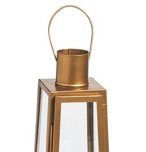 โคมไฟแก้วและโลหะเคลือบเงาสีทองสำหรับงานแต่งงานและร้านอาหาร - Product Image 2