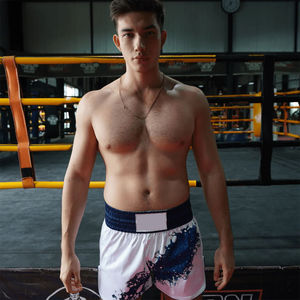 กางเกงมวยไทยปรับแต่งได้ คุณภาพสูง โพลีเอสเตอร์ 100% แห้งเร็ว ระบายอากาศดี เหมาะสำหรับฝึกซ้อมมวยไทย MMA - Product Image 3