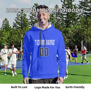 Nouveau design 2026 – Sweat à capuche sport pour homme grande taille, tricoté, écologique, avec logo personnalisé, col à capuche, idéal pour l'automne (ODM) - Product Image 2