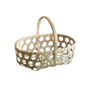 Panier rectangulaire en bambou avec pieds en bois, boîte de rangement, organiseurs, accessoires pour la maison, conteneur alimentaire tissé, plateau de service pour fruits - Product Image 2