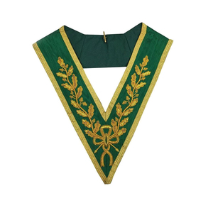 Collier maçonnique de haute qualité, tous les degrés, pour loge, broderie artisanale avec bijoux personnalisés. - Product Image 1
