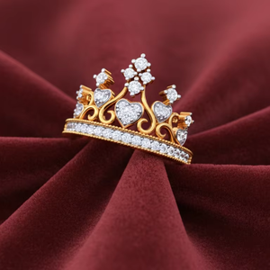 มงกุฎเพชรรูปหัวใจสุดโรแมนติก แหวนครบรอบแต่งงาน เครื่องประดับเจ้าสาวสุดหรูสำหรับราชินีและเจ้าหญิง - Product Image 2