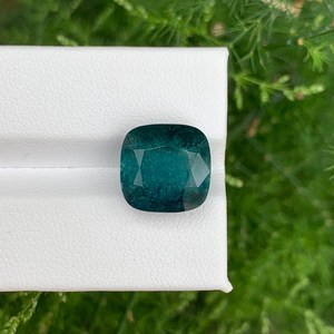 Tourmaline Teal Taillée en Coussin, Pierre Naturelle Facettée pour la Fabrication de Bijoux, Vente en Gros - Product Image 6