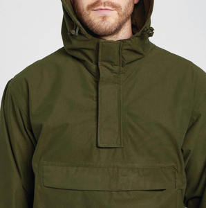 Veste de pêche à la mouche décontractée en toile unie avec capuche, coupe-vent, respirante, grande taille, fermeture éclair, pour homme, hiver - Product Image 3