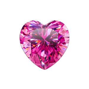 Diamante cultivado en laboratorio Natural sintético suelto de corte de corazón rosa oscuro de lujo DEF VVS VS 1CT-4CT HPHT CVD IGI/GIA certificado - Product Image 1