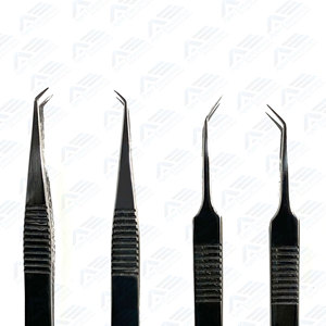 Pinzas para Extensión de Pestañas con Punta de Fibra Antiestática, Duraderas, con Logotipo Personalizado, de Acero Inoxidable, para Volumen, con Ángulo de 90 Grados - Product Image 5