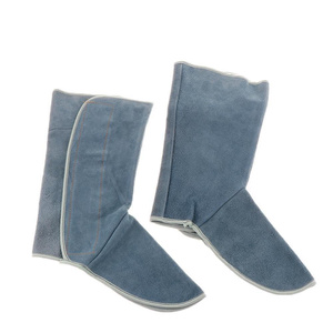 Couvre-chaussures de soudure en cuir de vachette écologique, résistant à la chaleur et aux étincelles, pour la sécurité industrielle et les vêtements de travail de pompier - Product Image 5