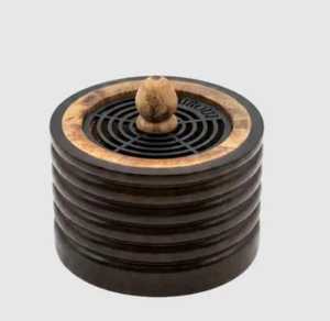 Bespoke Wood Metal Bakhoor Incense <b>Burner</b> Handmade Arabic Mabkhara Holder <b>for</b> Frankincense and Aromatic Fragrance - Product Image 2