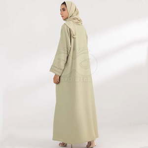 Women Abaya With Stone Work Long Sleeve Muslim Maxi Dress Dubai Style Modest <b>Islamic</b> <b>Clothing</b> Elegant Party Wear Wholesale - Product Image 2