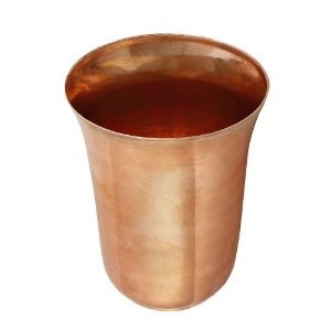 Verre compact en cuivre facile à transporter pour le bureau, l'école, l'université, les voyages, les aventures en plein air et la consommation quotidienne d'eau saine - Product Image 1
