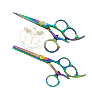 Tijeras Profesionales de Lujo para Peluquería Canina, de Acero Inoxidable, con Hojas Curvas, Portátiles y Multifuncionales para Perros, Gatos y Mascotas Pequeñas - Product Image 2