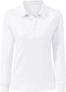 Polo de Manga Larga para Hombre, Color Sólido, Tejido de Punto, Corte Casual, Largo Regular, Cuello Azul Claro, Botones - Product Image 4