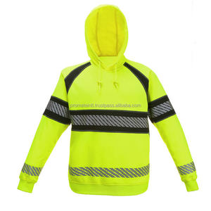 Ropa de seguridad nacional Resistente a las llamas Hi Vis Sudaderas con capucha Sudadera con capucha reflectante Todos los colores disponibles - Product Image 5