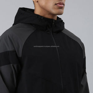 Nardon Apparel 2025 Logo personnalisé Veste coupe-vent d'extérieur pour homme Veste coupe-vent imperméable en polyester pour le printemps - Product Image 6