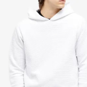 Sweat à capuche thermique décontracté pour homme, 100 % coton, coupe classique, en molleton français, impression numérique printemps, avec logo personnalisé - Product Image 3
