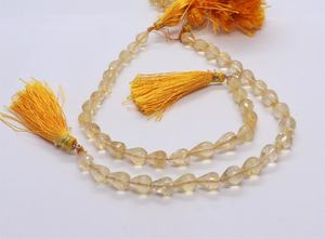 Cuentas facetadas de citrino natural en forma de lágrima de 6x9 mm, gotas de citrino genuino de 8 pulgadas, cuentas sueltas de piedras preciosas para la fabricación de joyería. - Product Image 4