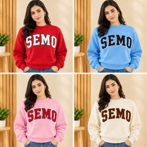 เสื้อสเวตเตอร์ไหมพรมคอเต่าสีฟ้าอ่อนสำหรับผู้หญิง แบบสั่งทำพิเศษสำหรับชมรมนักศึกษา ลายตัวอักษรกรีกสำหรับชมรมพี่น้องหญิงและชาย - Product Image 5
