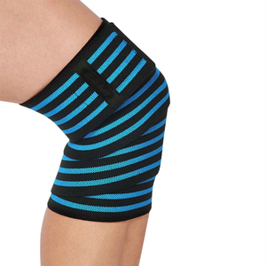 Genouillères de protection professionnelles ajustables avec logo personnalisé pour fitness, musculation, squat et powerlifting - Product Image 2