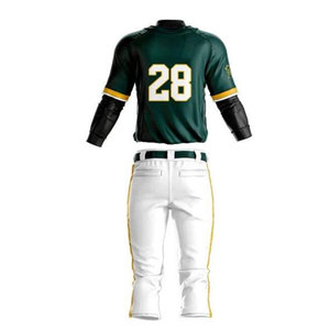 Maillot de baseball personnalisé pour homme Econex Sports, vert marine, impression par sublimation, respirant, 100% polyester, taille adulte 14, fusion sans couture - Product Image 2