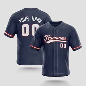 Camiseta de Béisbol Personalizada con Logotipo, Nombre y Número del Equipo, Uniforme de Béisbol Sublimado 100% Poliéster - Product Image 2