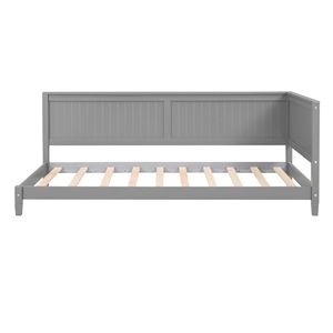 Divano letto/sofà letto in legno grigio a una piazza e mezza per bambini - Product Image 4
