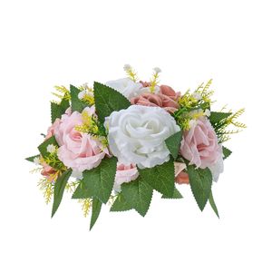 10 Pezzi di Composizioni Floreali Artificiali a Sfera di Rose, Diametro 9,5 Pollici, Bouquet per Centrotavola Matrimoniali, Rose Finte Decorative - Product Image 4