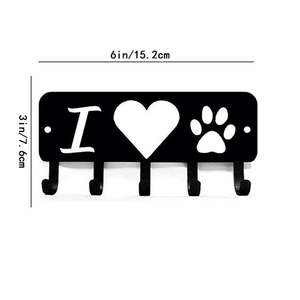 CIFbuy ตะขอแขวนผนังสีดำทันสมัยและราวแขวนเสื้อผ้า ประหยัดพื้นที่ จัดระเบียบทางเข้าบ้าน - Product Image 6