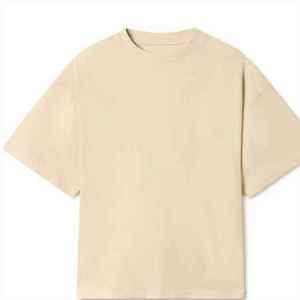 เสื้อยืดคอกลมโอเวอร์ไซส์ผ้าหนาน้ำหนักมากสำหรับผู้ชาย ขายดีที่สุด แห้งเร็ว - Product Image 1